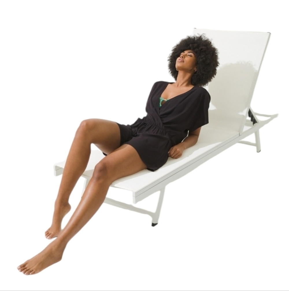 Soma Lightweight Black Chic Swim Cover Up Romper NWT Size XL/XXL
